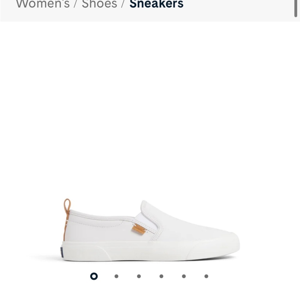 Sperry White Slip-On Sneakers size 5.5